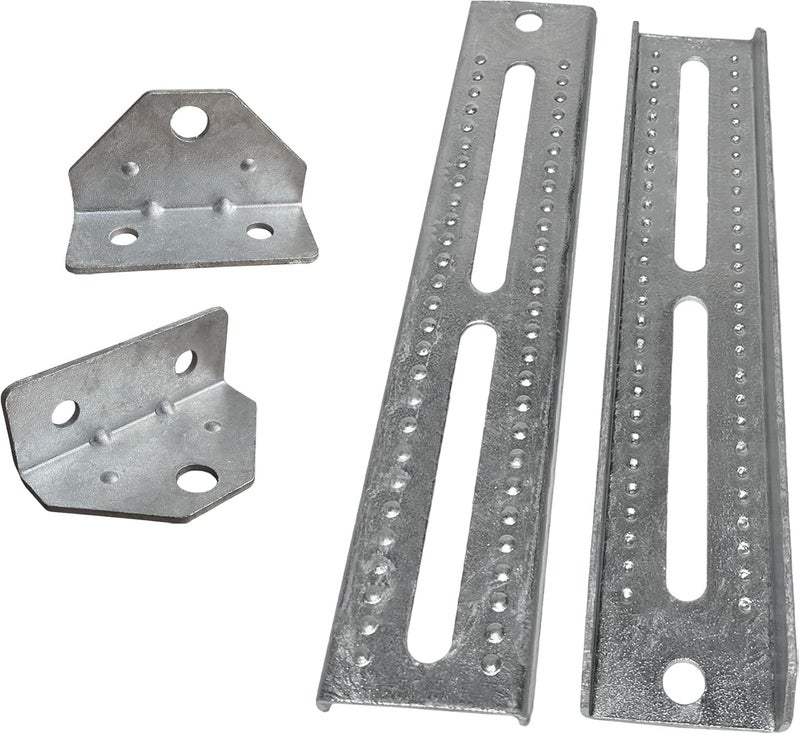 AA 12" Galvanized Swivel and Top Bunk Bolster Bracket for Boat Trailer, Heavy Duty (2 Pack - Image 1